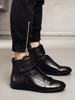 Britský Štýl, Módne Mens Vintage Topánky Zimné Nové Harajuku Outdoor Classic Non-Slip Teplé Bežné Stručné Pevné Mužské Topánky
