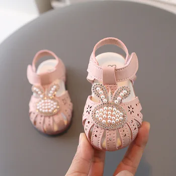 Batoľa Dievča Sandále Baby Girl Topánky Mäkké Dno Letné Deti Plážové Sandále Roztomilý Princezná Topánky