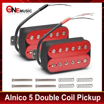 Alnico 5 Elektrická Gitara Snímač Humbucker Dvojité Coil Pickup Alnico V Gitarové časti Červená