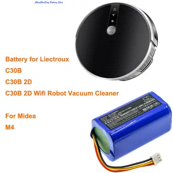  2600mAh Vysávač Batérie MD-C30B pre Liectroux C30B, C30B 2D, C30B 2D Wifi Robot Vysávač, Pre Midea M4