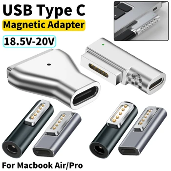 Typ C Magnetické USB PD Rýchle Nabíjanie Adaptér Pre Typ-C Žien na Magsafe 1/2 MacBook Air/Pro Plug Converter Telefón Príslušenstvo