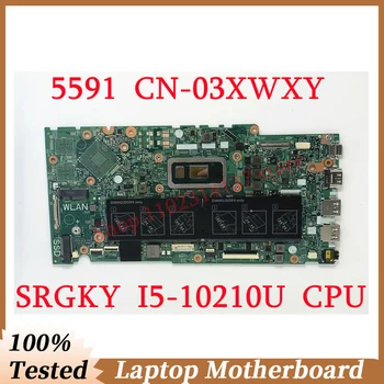 Pre DELL 5591 CN-03XWXY 03XWXY 3XWXY S SRGKY I5-10210U CPU Doske Notebook základnej Dosky, 100% Plná Testované Dobre funguje