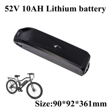 Downtube 52V 10Ah Lítium Li Ion Batéria s BMS a kapacitné Displeja pre Elektrický Bicykel, Motocykel+2A Nabíjačku