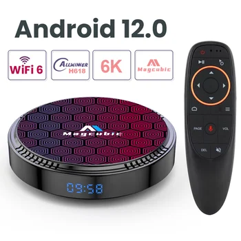 Magcubic Android 12 Allwinner h618 TV Box Dual WiFi Wifi6 100M LAN 6k 3D BT5.0 OTA 32G 64 G 128G Media Player Set-top-box