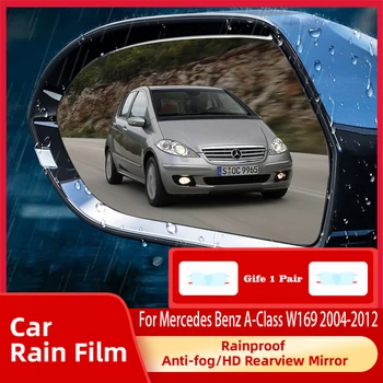 Auto Spätné Bočné Zrkadlo Film Na Mercedes Benz A-Class W169 2004~2012 Rainproof Úplné Spätné Zrkadlo Zahŕňa Nastavenie Auto Príslušenstvo