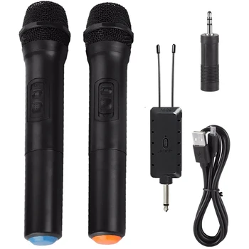 Univerzálny VHF Bezdrôtový Ručný Mikrofón s Prijímačom pre Karaoke/Obchodné Stretnutie Prenosných Mikrofónov
