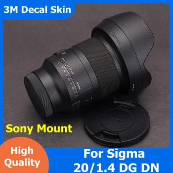 Pre Sigma 20 1.4 Odtlačkový Pokožky Vinyl Zábal Film Objektív Telo, Ochranné Nálepky Chránič Kabát 20mm F1.4 GR DN Pre Sony Mount F/1.4