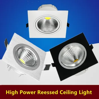 Vložené stmievateľné 9W LED downlight Uhol nastaviteľný KLASU stropné svietidlo bodové Rotujúce AC85-260V vnútorné svetlo