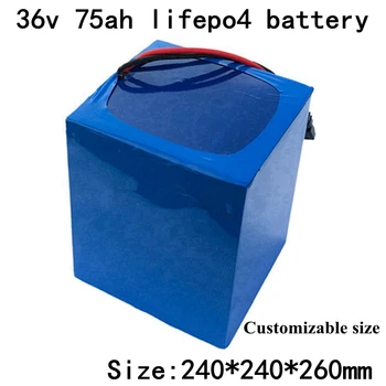 Nabíjateľná LiFePO4 36v 75ah Lifepo4 Batérie s BMS 12S pre 3000W Elektrické Náradie Systém na Uskladnenie Energie + 10A Nabíjačky