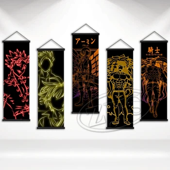 Sedem Smrteľných Hriechov Stenu, Kresby Anime Plátno Na Maľovanie Modulárny Obrázky Visí Plagát Zvitky Domáce Dekorácie Pre Obývacia Izba
