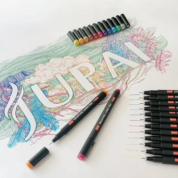 Študent maľovanie sledovanie art design skicovanie DIY 12-color line šírka osnovy pero farebná striekačka pero