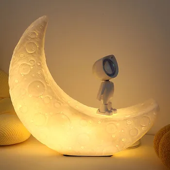 Mesiac stolná Lampa Fotografie Atmosféru Spálne, Obývacia Izba a Vzorky Miestnosti Dekorácie B & B Dekorácie Stola Detí