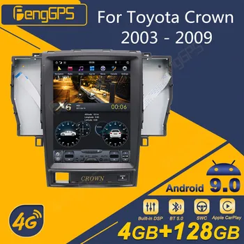 Pre Toyota Crown 2003 - 2009 Android autorádia Tesla Obrazovke 2Din Stereo Prijímač Autoradio Multimediálne DVD Prehrávač, GPS Navigáciu