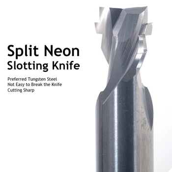 5 ks Neónových Svetiel Karbid Volfrámu Akryl Obrážacie Nože Mini Reklama Slová Svetelné Pásy Liatie Konci Mlyn Pre LED 6/8/12mm