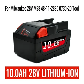 28V 10.0 Ah M28 Voor Milwaukee Batterij Li-Ion Vervangende Batterij Voor Milwaukee 28V M28 48-11-2830 0730-20 Nástroj