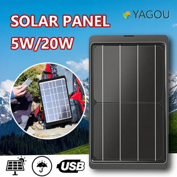 YAGOU Prenosný Solárny Panel 10W 5V MPPT Inteligentný Stabilizátor USB Bezpečné Poplatok za Batérie Banka Mobilný Telefón APPLE Vonkajšie Tábor