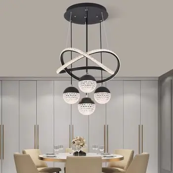 Svetlo Luxusný Luster LED Mondern Minimalistické Umenie Nordic Spálňa Kolo Jedáleň Lampa Kuchyňa Prívesok Svetlo
