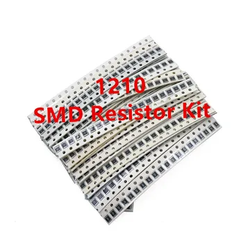 660Pcs 1210 SMD Rezistora Kombinácia Auta 1/2W 1 ohm-1M Ohm Chyba+-5% 33 Hodnotu X 20=660 Vzorky Súpravy
