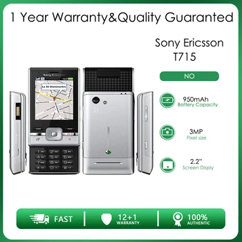 Sony Ericsson T715 Odomknutá, 90MB RAM 3MP Fotoaparát Lacný Mobilný Telefón S dopravou Zadarmo