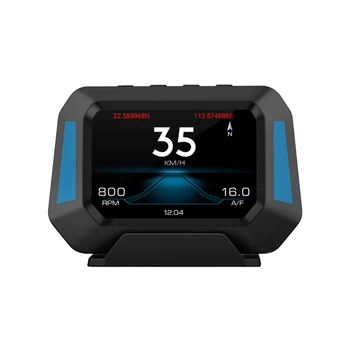 Auto HUD Headup-Display GPS Rýchlosť Hodiny Rozchod čelné Sklo Projektor prekročenia rýchlosti Alarm Únava Jazdy Pripomienka Inclinometer W91F