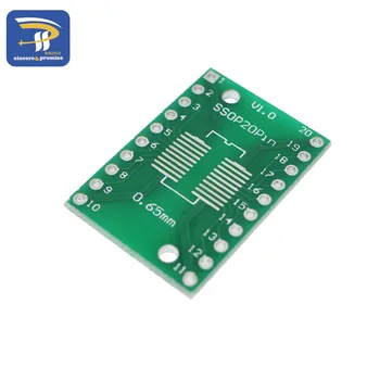 10pcs SOP20 SSOP20 TSSOP20 na DIP20 Pinboard SMD SIAHNUŤ Adaptér 0.65 mm/1.27 mm 2.54 mm DIP Pin Ihrisku PCB Dosky Konvertor