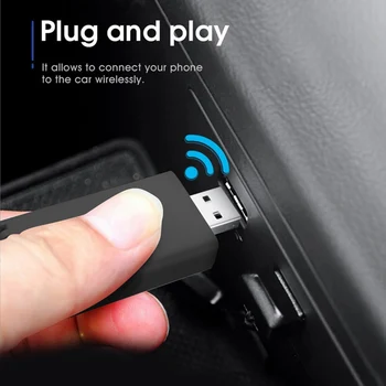 Káblové Bezdrôtové CarPlay Adaptér Prenosný CarPlay Adaptéra USB, Plug and Play, Bluetooth-kompatibilné Auto Príslušenstvo