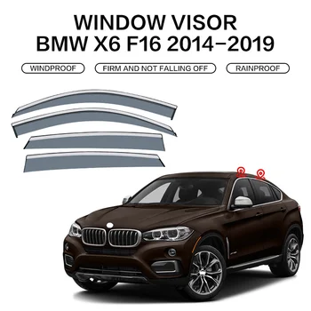 Pre BMW X6 F16 2015-2019 Príslušenstvo Okno Clonu Dažďa Alebo Lesk Bočné Okno Deflektor Clonu Prieduch Odtiene Ventvisor Pásy
