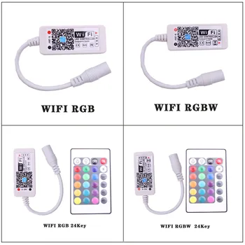 Magic Domov Mini RGB RGBW WiFi Radič DC5-24V Pre Led Pásy Panel Svetlo Načasovanie Funkcia 16million Farby Smartphone Ovládanie