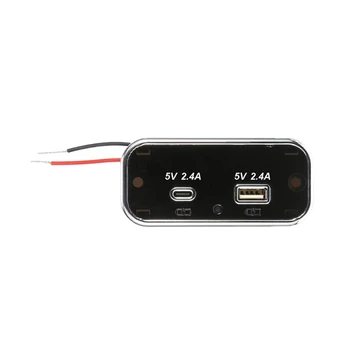 Duálny USB Nabíjačka, Auto Zásuvky Napájanie Nabíjačky Zásuvka 12-24V Dual USB Port Auto Zásuvky Dropshipping