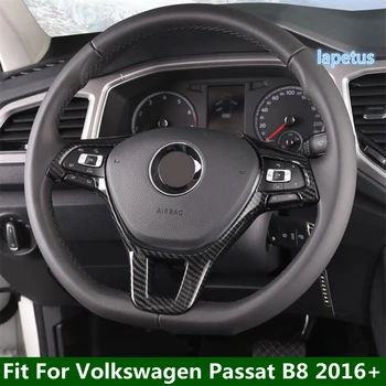 Auto Volant Tlačidlo Dekorácie Rám, Kryt Výbava Pre Volkswagen Passat B8 2016 - 2019 Matný / Carbon Fiber Príslušenstvo