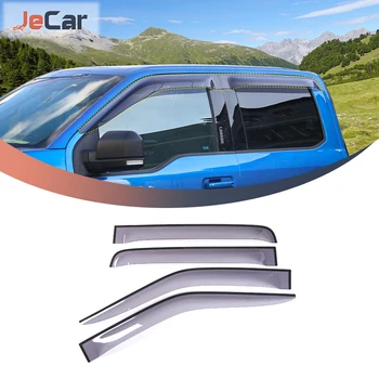 JeCar Okno Clonu Slnko, Dážď Prieduch Ochranný Kryt Pre Ford F150 2015-2020 4 Dvere Auta Vonkajšie Príslušenstvo