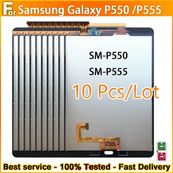 10PCS/Originálne LCD Pre Samsung Galaxy Tab 9,7 SM-P550 P550 P555 LCD Displej Dotykovej Obrazovky Montáž Digitalizátorom. Náhradné