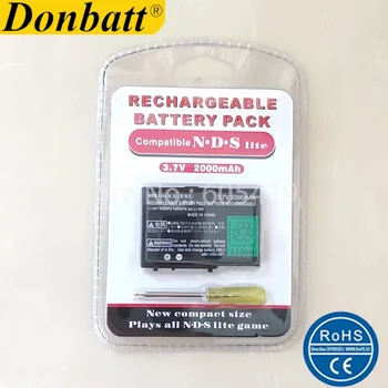 3,7 V 2000mAh Nabíjateľná Lítium-iónová Batéria pre Nintendo DS lite (N. D. S) Náhradné batérie S Nástrojom Pack Súprava