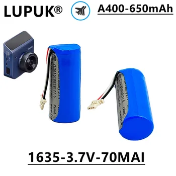 LUPUK - Originál 1635 Lítium-Iónová Nabíjateľná Batéria, 3,7 V, 650mAh, Používa sa na Inteligentné Dash Cam A400 Model