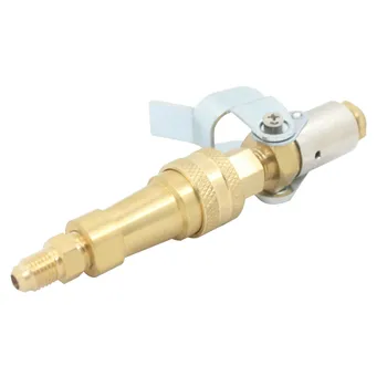 Rotačné pripojenie chladiva plnenie ventil adaptér samozatváracia dávkovanie adaptér ventil klimatizácia opravy fluorid/C