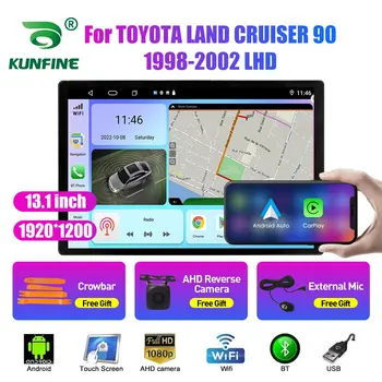 13.1 palcov, Auto Radio Na TOYOTA LAND CRUISER 90 98-02 Auto DVD, GPS Navigácie Stereo Carplay 2 Din Strednej Multimediálne Android Auto