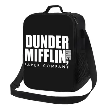 Dunder Mifflin Film Izolované Obed Tašky pre Ženy Resuable Chladnejšie Tepelnej Jedlo Obed Box Školy