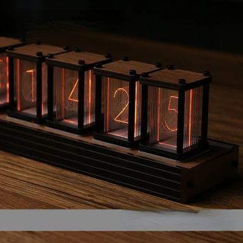 Nixie Tube Clock DIY Tabuľka Hodiny Led Elektronické Ploche Tabuľka Digitálne Hodinky, Luxusné Kovové Stôl Hodiny Dekoračné Darčeky
