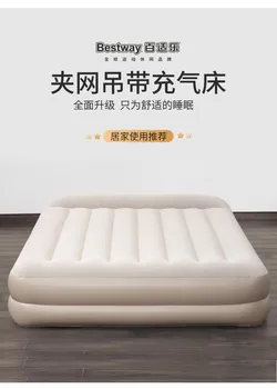 Hot-predaj nových povrchových domácnosti čalúnená manželská vzduchu matrac so zabudovaným čerpadlom nafukovacie lôžko air matrac domácnosti vzduchu matrac