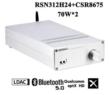 BRZHIFI Nové Pioneer RSN312H24 + CSR8675 Bluetooth-kompatibilné 5.0 Mini HIFI ATP-X 70WX2 Zosilňovač Klasické Strieborné Stereo Zosilňovač