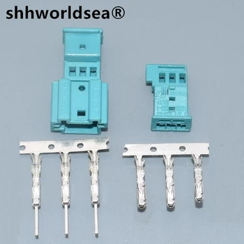 shhworldsea 3 Pin 1355600-9 1-1718346-1 Auto Reproduktor, Konektor Car Audio Drôt Zásuvka Pre VW BMW