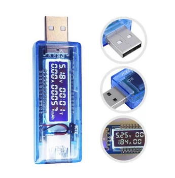 1PCS USB Nabíjačka Lekár Kapacity Čas, Aktuálne Napätie Detektora Merač Batérie Tester Ammeter Tester diy elektroniky