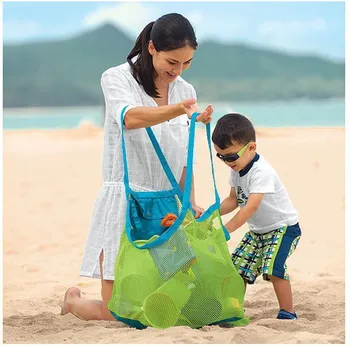 Veľkú kapacitu plážová taška na hračky pre deti, rýchle skladovanie vrecko pre brúsenie nástrojov rôzne uskladnenie čistého vrecka, veľké plážová taška
