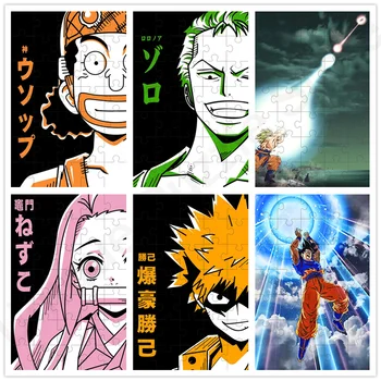 Anime Naruto, Dragon Ball Puzzle 35/300/500/1000 Kusov Dekompresný Hádanky Hračka pre Dospelých, Deti, Dieťa Vzdelávacie Darček