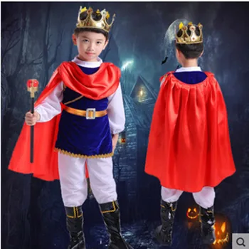 Halloween Detí Cosplay Jarné A Letné Chlapčenské Výkon Farby, rozprávkové rRole Princ, Pirát Fáze Výkonu CostumeF