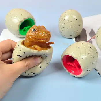 Eco-priateľský Dekompresný Vtipný Gadget Prieduch Hračka Dinosaur Vajcia Roztomilá Hračka ako prostriedok proti Nude