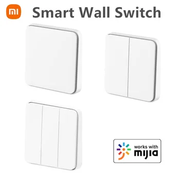 2020 Xiao Mijia Smart Stenu Prepínač Live Line Verzia Wifi Wall Light Switch OTA Upgrade Inteligentné Prepojenie Pracuje s Mihome App