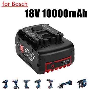 Pre 18V Bosch 10000mAh Nabíjateľná Náradie Batérii s LED Li-ion Výmena BAT609, BAT609G, BAT618, BAT618G, BAT614