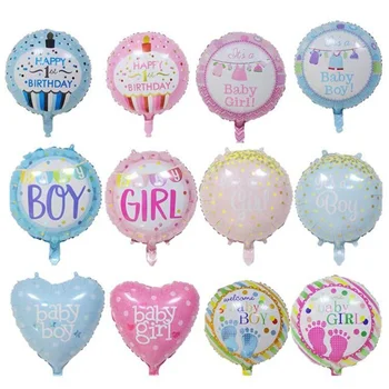 10pcs 18-palcové Baby Sprcha Dekorácie Rodovej Odhaliť Balón On alebo Ona Baby Balón Ružová Modrá Narodeninovej Party Dekorácie Deti
