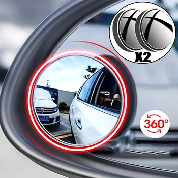 2 ks Otočná Široký Uhol Kolo Rám Blind Spot Zrkadlo Auto prísavky Pomocné Spätné Zrkadlo Auta Bezpečnosť Jazdy Príslušenstvo